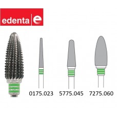 Edenta TC Soft Liner / Acrylic Cutter Bur - 3 Green Band - 1pc - Options Available